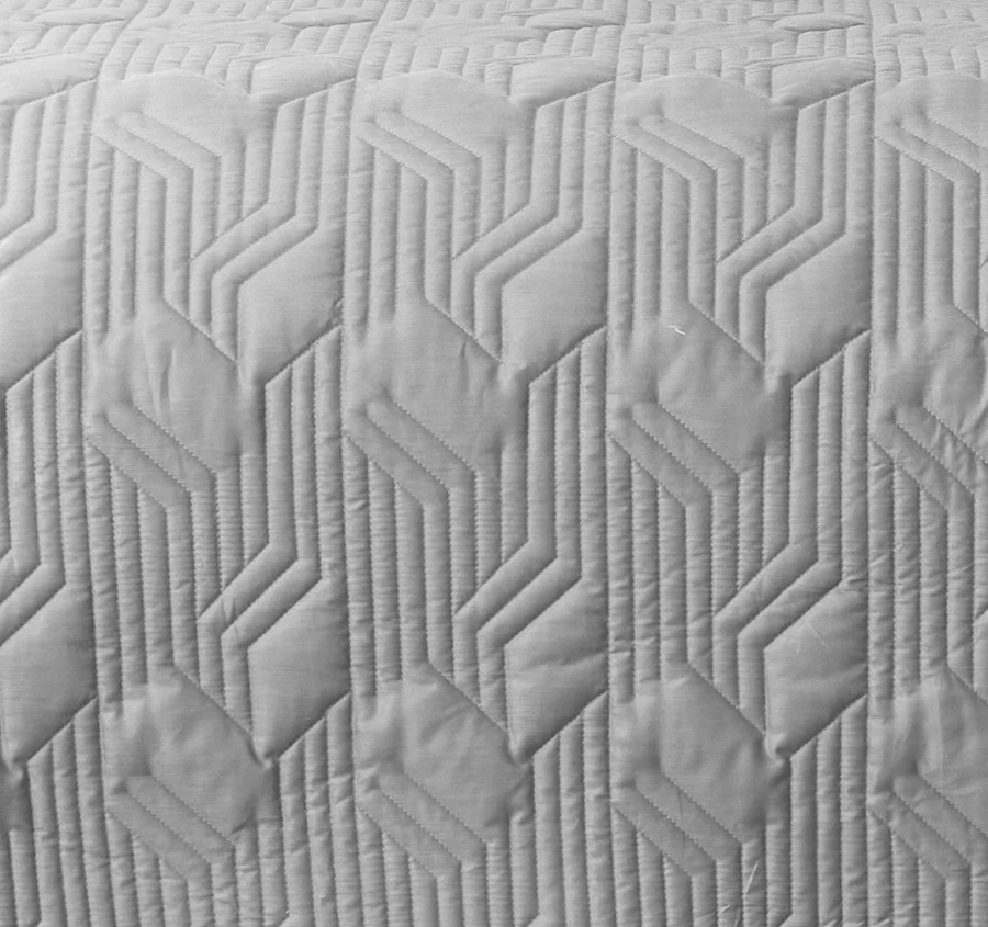Bamboo Azure 400THC Cotton Coverlet Set Range Grey - Image 2