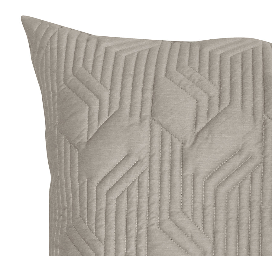 Bamboo Azure 400THC Cotton European Pillow Sham Stone - Image 2