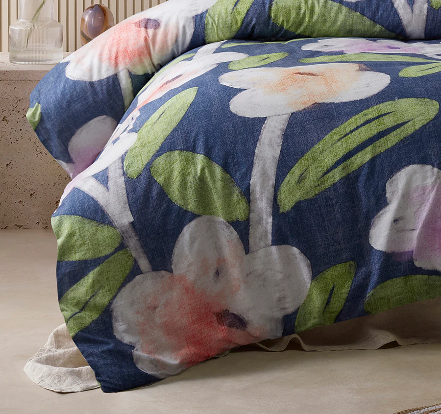 Bella Quilt Cover Set Range Blue - Image 3