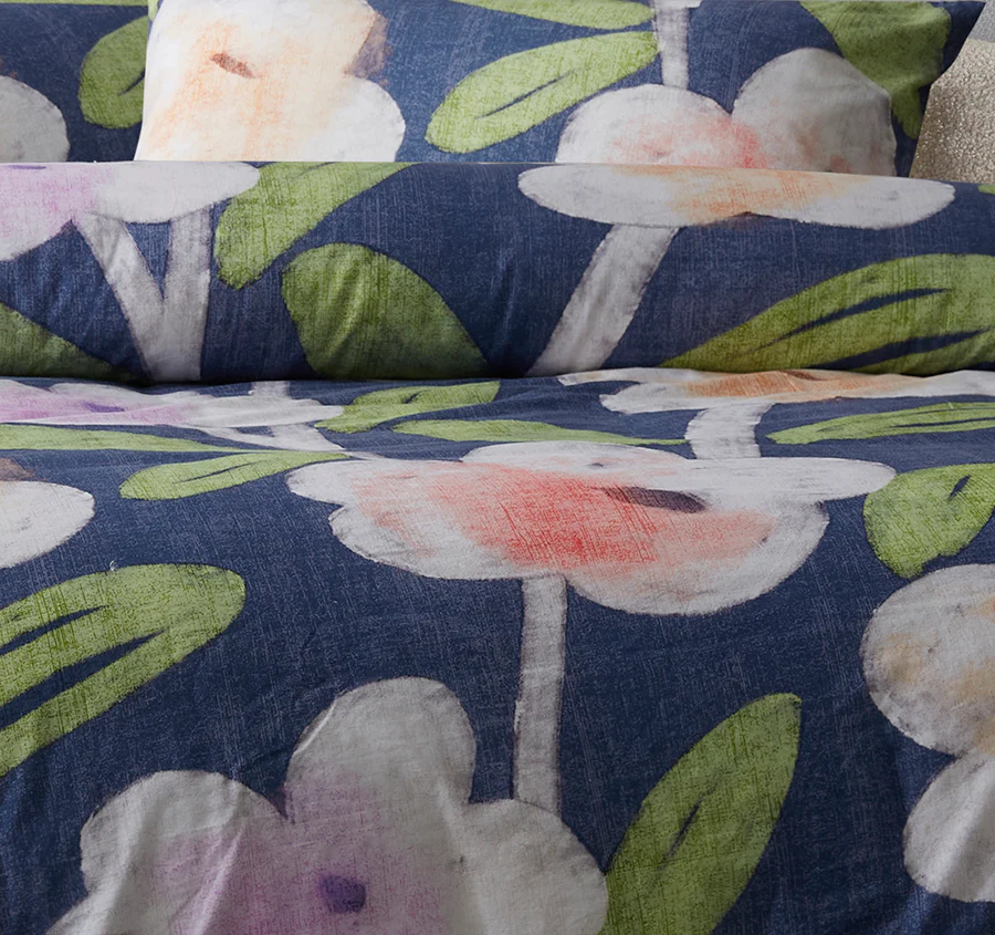 Bella Quilt Cover Set Range Blue - Image 4