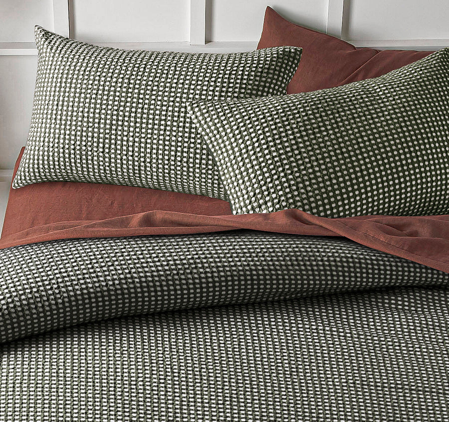 Hokey Pokey Quilt Cover Set Range Green - Image 4