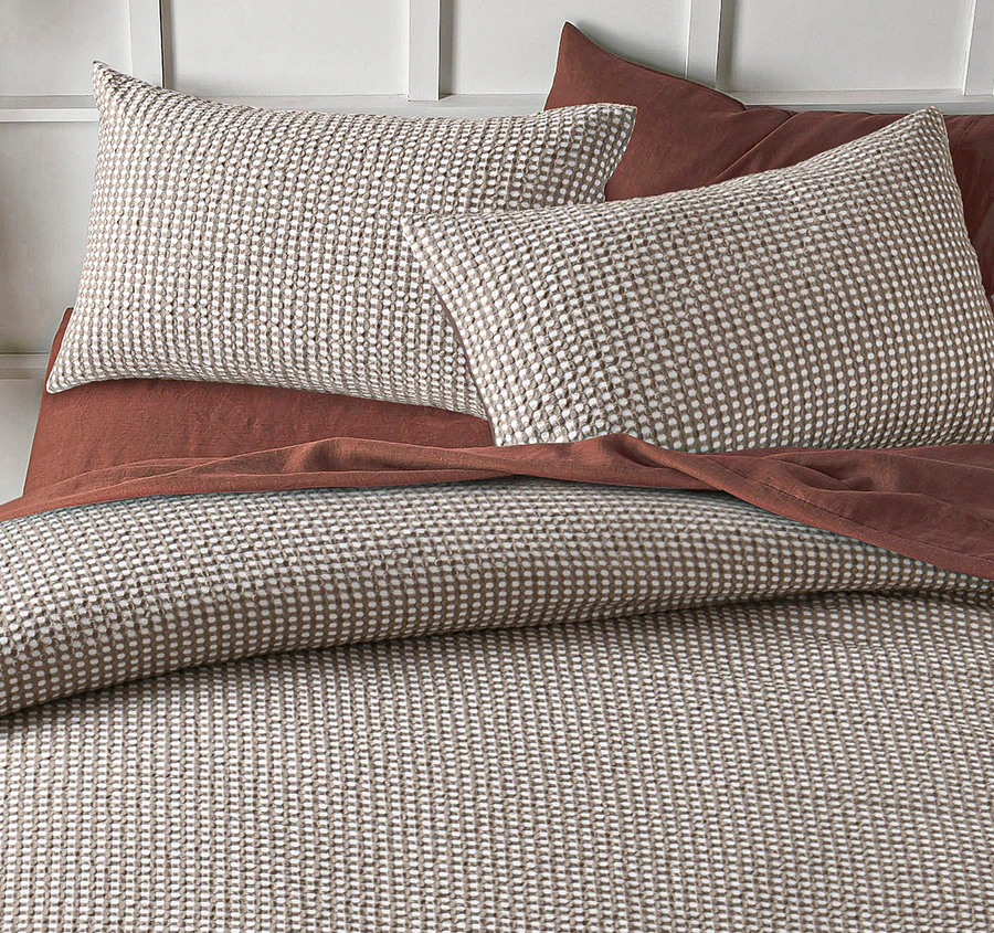 Hokey Pokey Quilt Cover Set Range Natural - Image 4