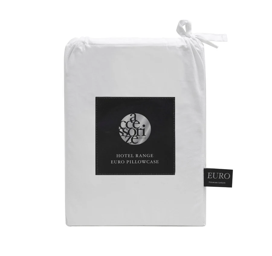 Hotel Deluxe European Pillowcase White - Image 3