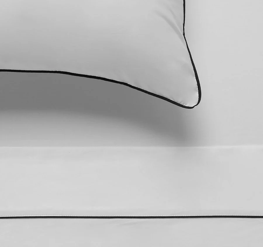Hotel Deluxe Mega Sheet Set Range White and Black - Image 2