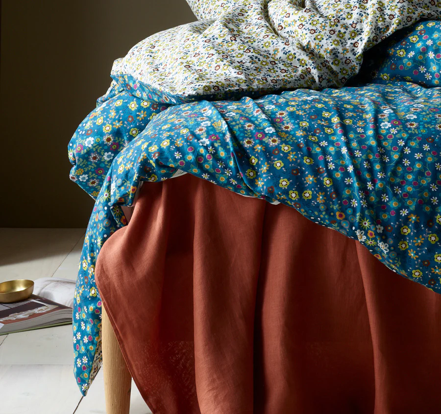 Lisa Quilt Cover Set Range Teal - Image 3