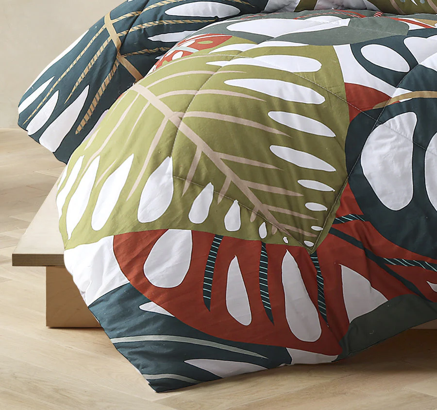 Monstera Comforter Set Range Multi - Image 3