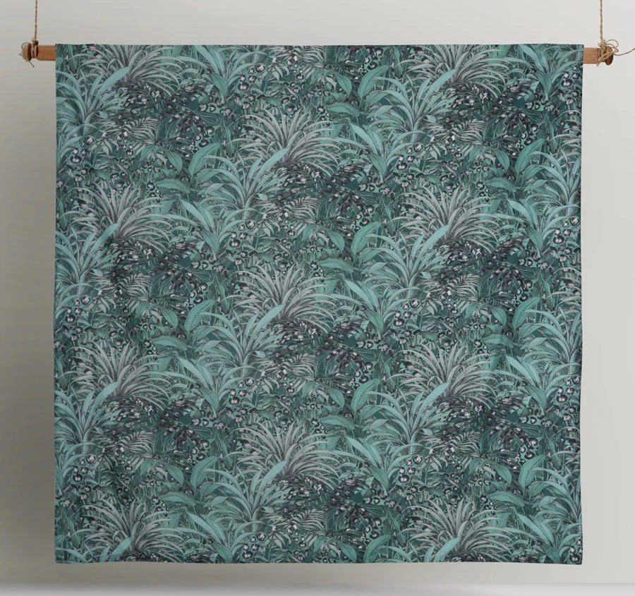 Palm Leopard Quilt Cover Set Range Green - Image 5