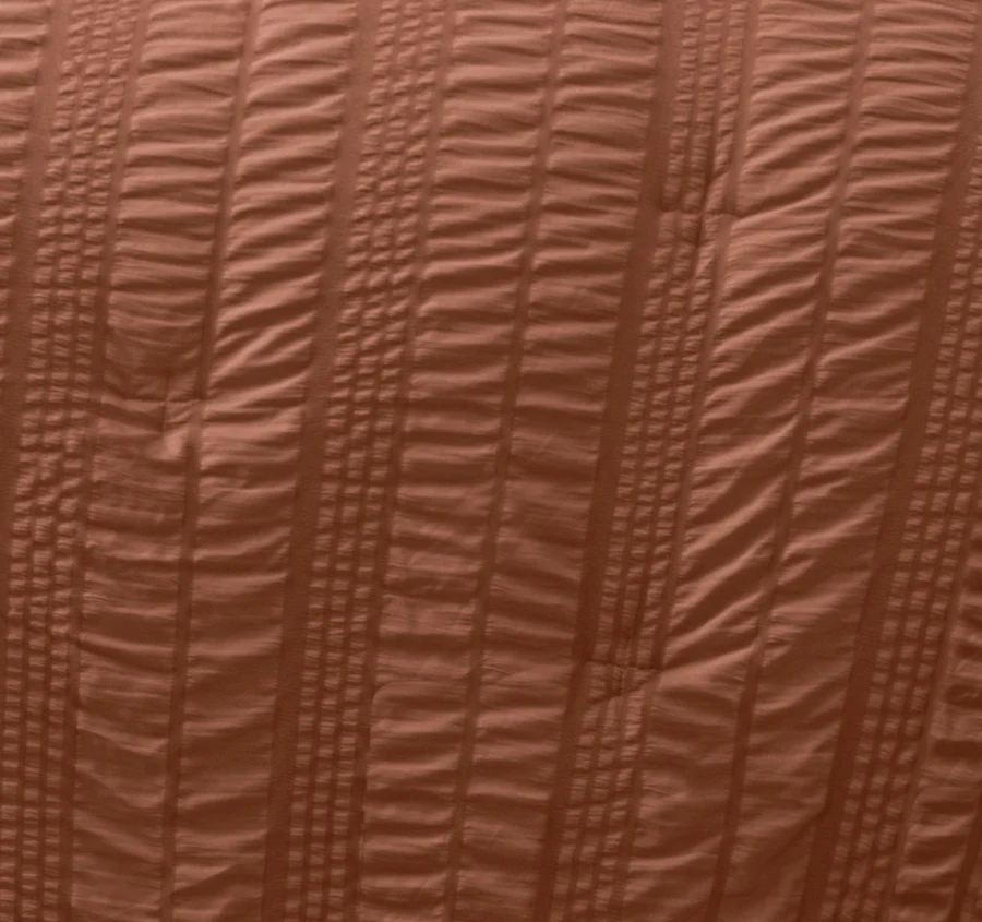 Seersucker Comforter Set Range Tobacco - Image 2