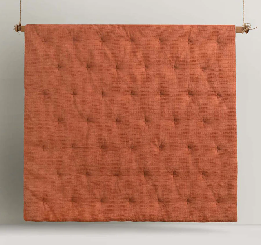 Soho Waffle Comforter Set Range Tobacco - Image 3
