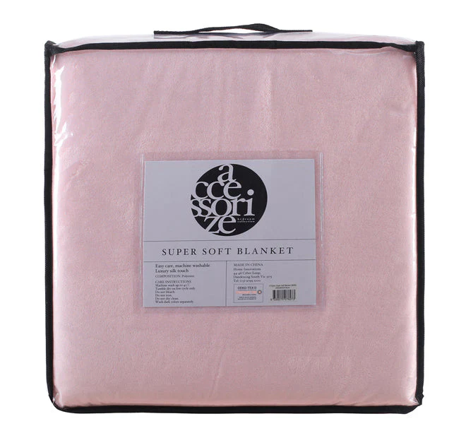 Super Soft Blanket Range Blush - Image 3