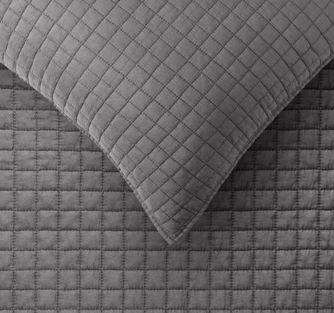 Zane Queen Bed and King Bed Coverlet Set Charcoal - Image 2