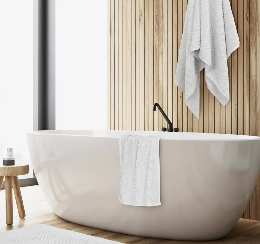 Portland 550GSM Bath Towel Range Ivory - Image 3