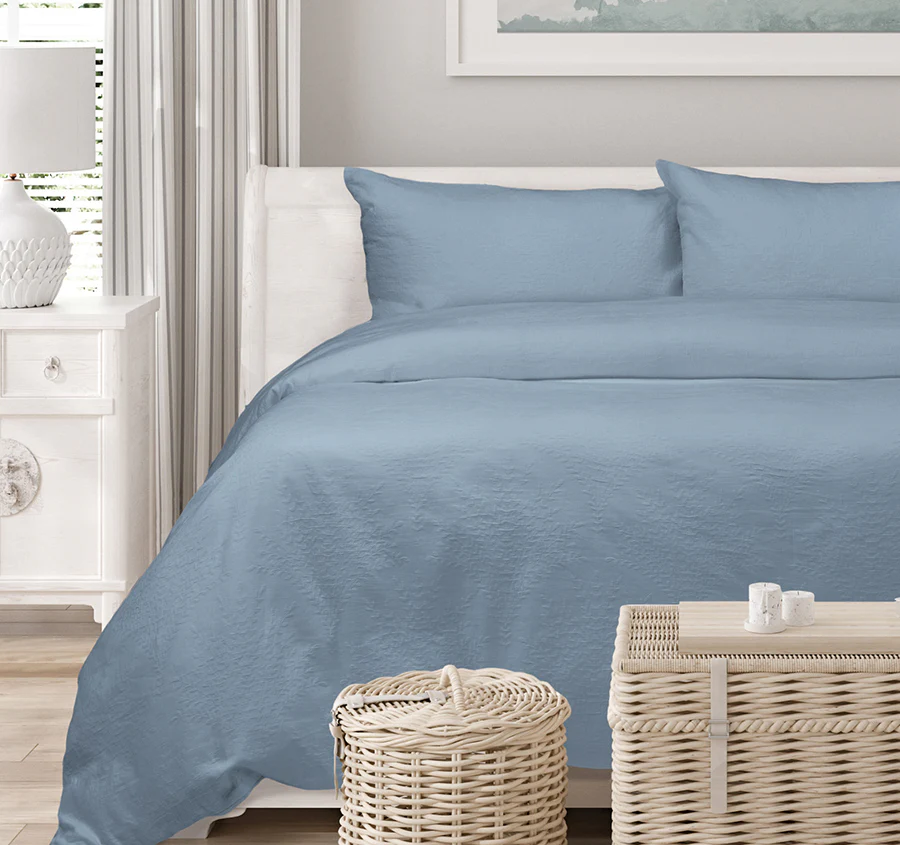 Romy Quilt Cover Set Range Blue - Image 5