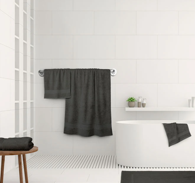 St Regis 600GSM Bath Mat Charcoal - Image 3