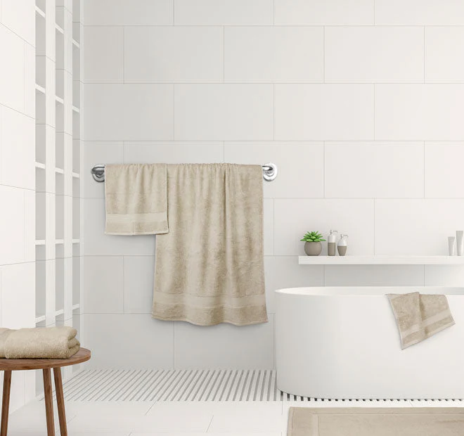 St Regis 600GSM Bath Mat Stone - Image 3