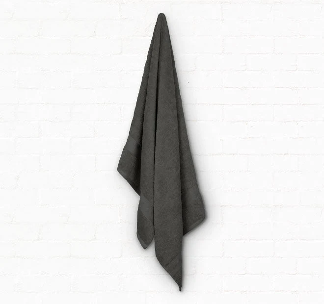 St Regis 600GSM Bath Towel Range Charcoal - Image 4
