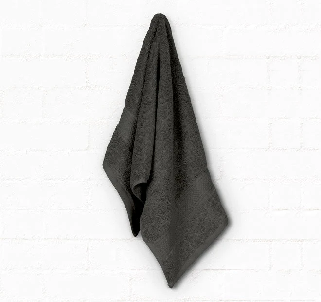 St Regis 600GSM Bath Towel Range Charcoal - Image 5