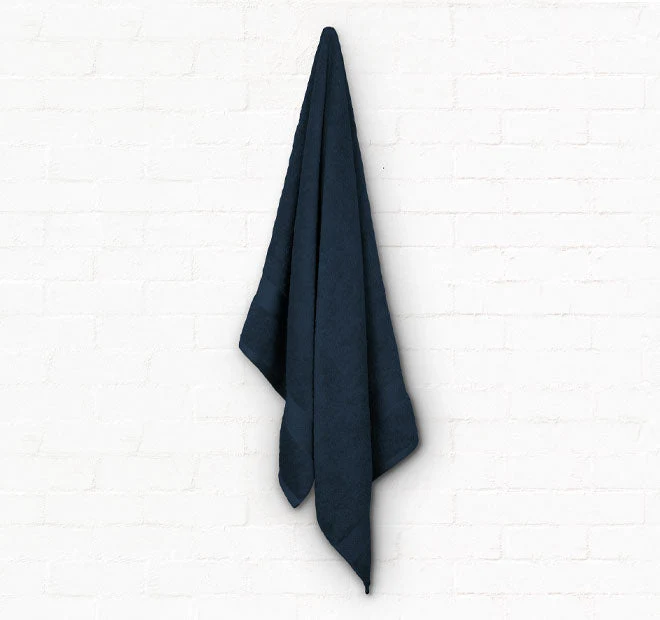 St Regis 600GSM Bath Towel Range Navy - Image 2