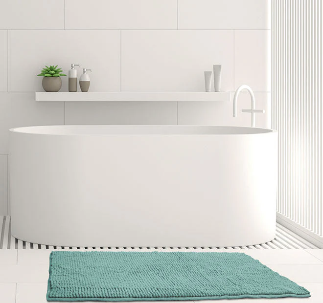 Toggle 1600GSM Microfibre Non-Slip Bath Mat Range Marine