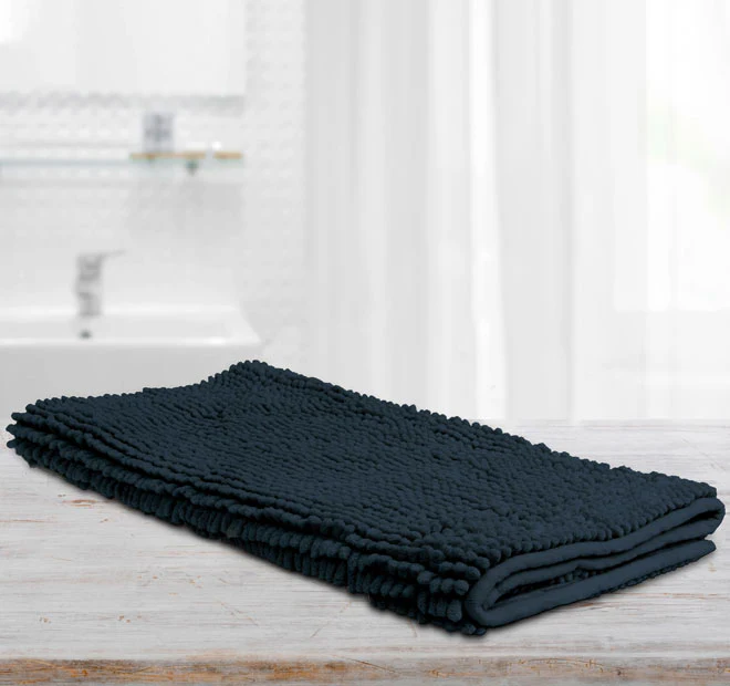 Toggle 1600GSM Microfibre Non-Slip Bath Mat Range Navy - Image 3