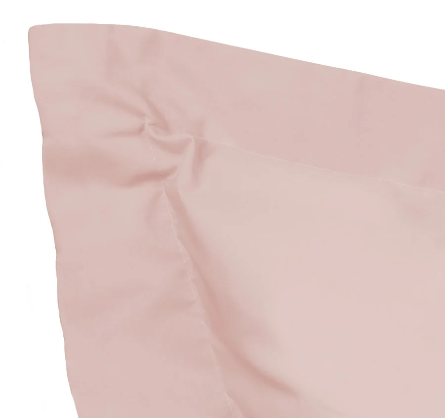 Tuscan Collection Cotton Percale European Pillowcase Blush - Image 2