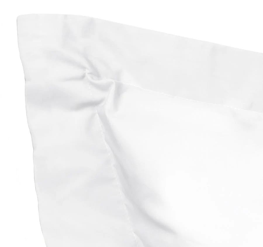 Tuscan Collection Cotton Percale European Pillowcase White - Image 2
