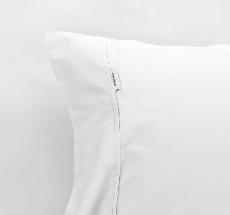 Tuscan Collection Cotton Percale Fitted Sheet Combo Set Range White - Image 2