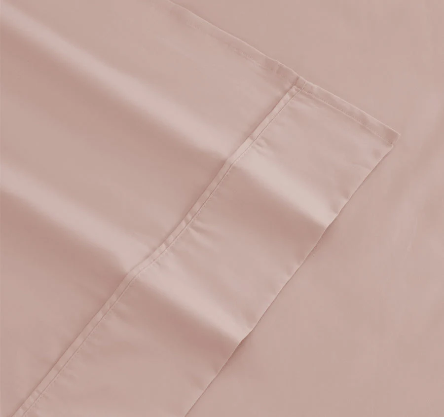 Tuscan Collection Cotton Percale Sheet Set Range Blush - Image 2