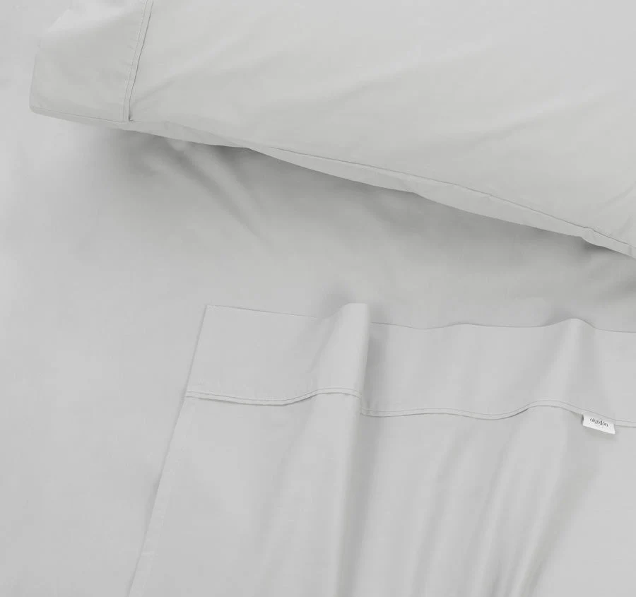 Tuscan Collection Cotton Percale Sheet Set Range Silver - Image 3