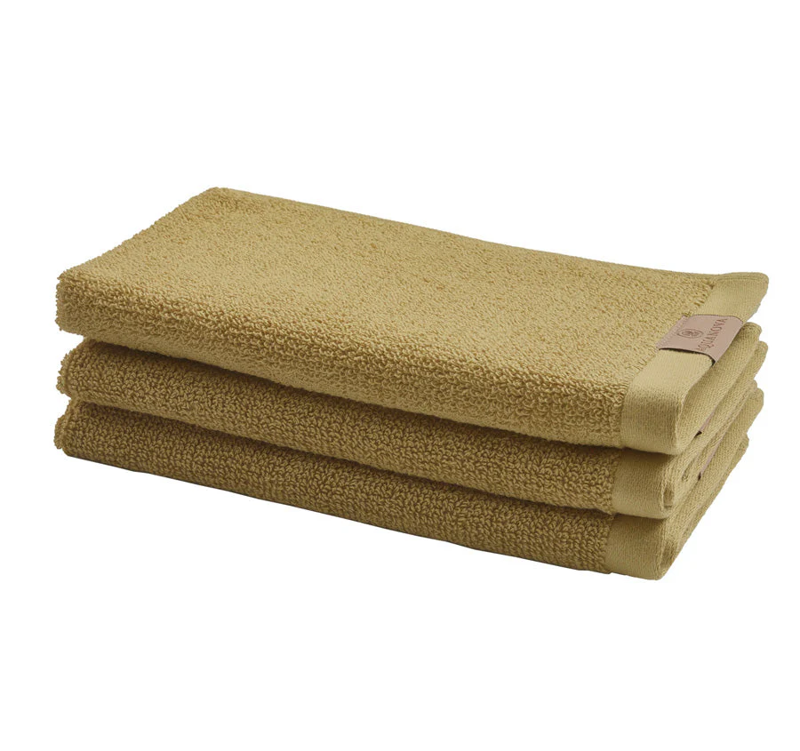 Oslo 500GSM Organic Cotton Bath Towel Range Mustard - Image 3