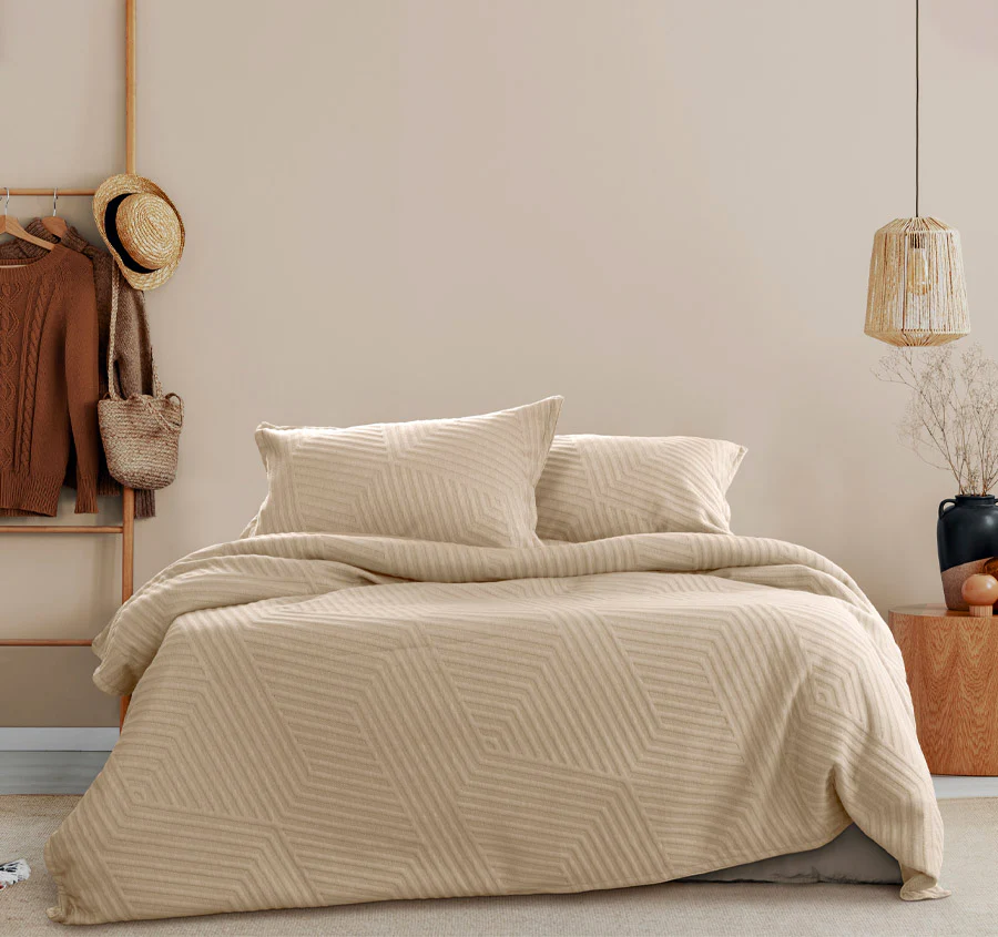 Alton Quilt Cover Set Range Linen