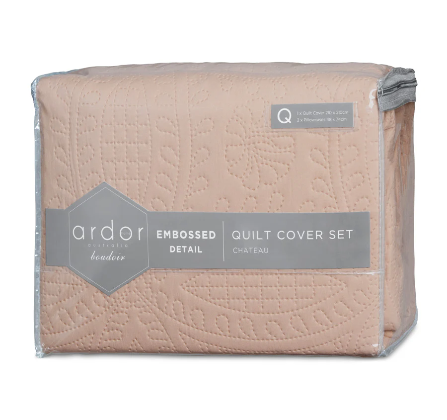 Chateau Quilt Cover Set Range Cinnamon - Image 5