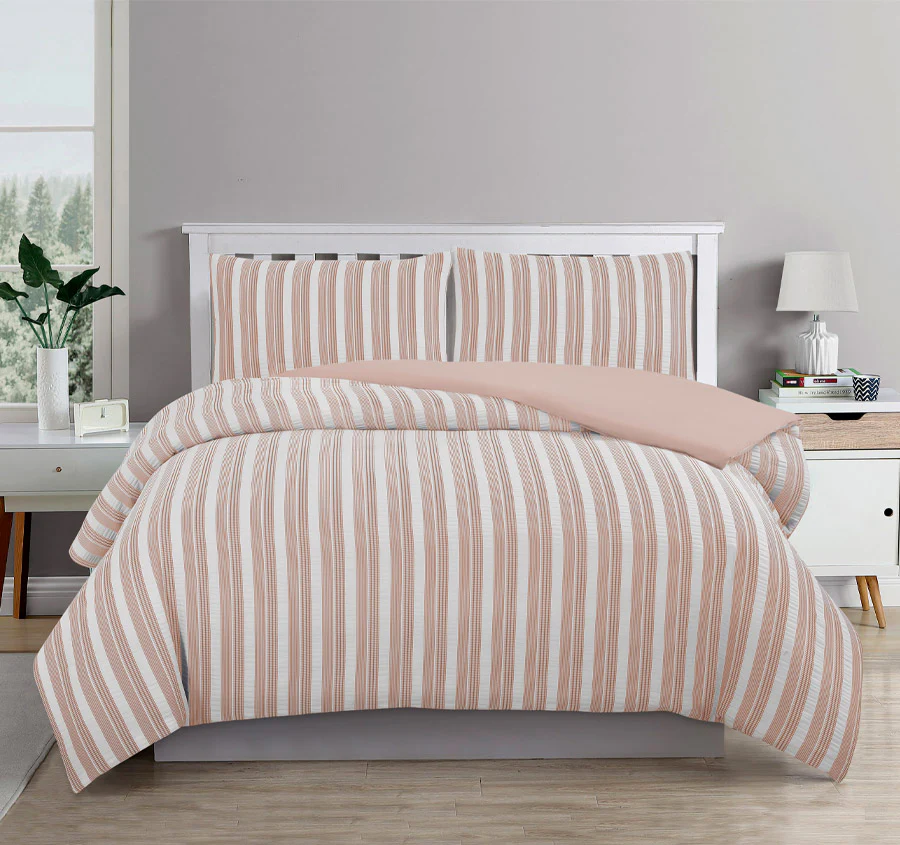 Cove Quilt Cover Set Range Rose Dust