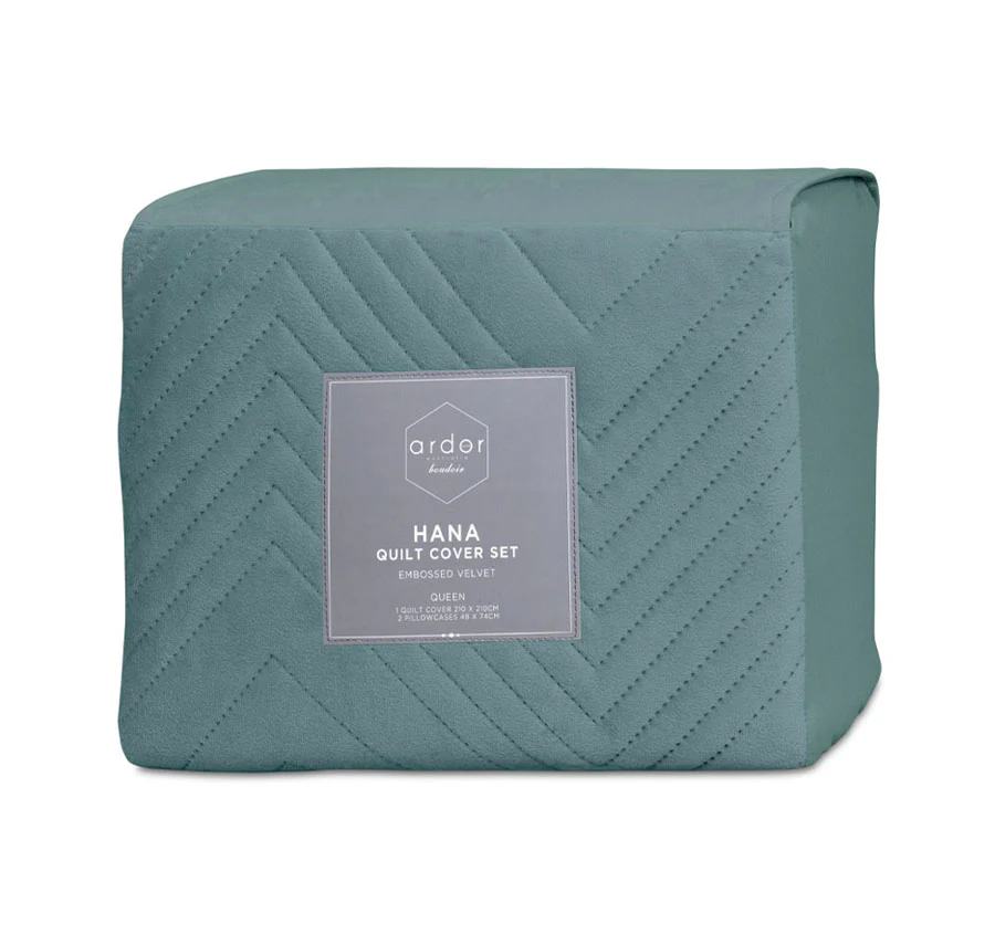 Hana Quilt Cover Set Range Stormy Sea - Image 5