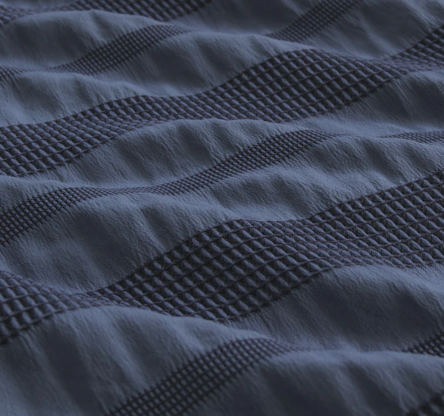 Lisbon Quilt Cover Set Range Indigo - Image 2