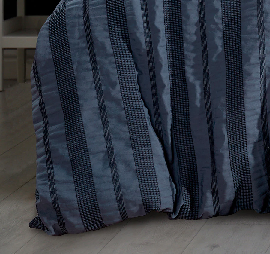 Lisbon Quilt Cover Set Range Indigo - Image 3