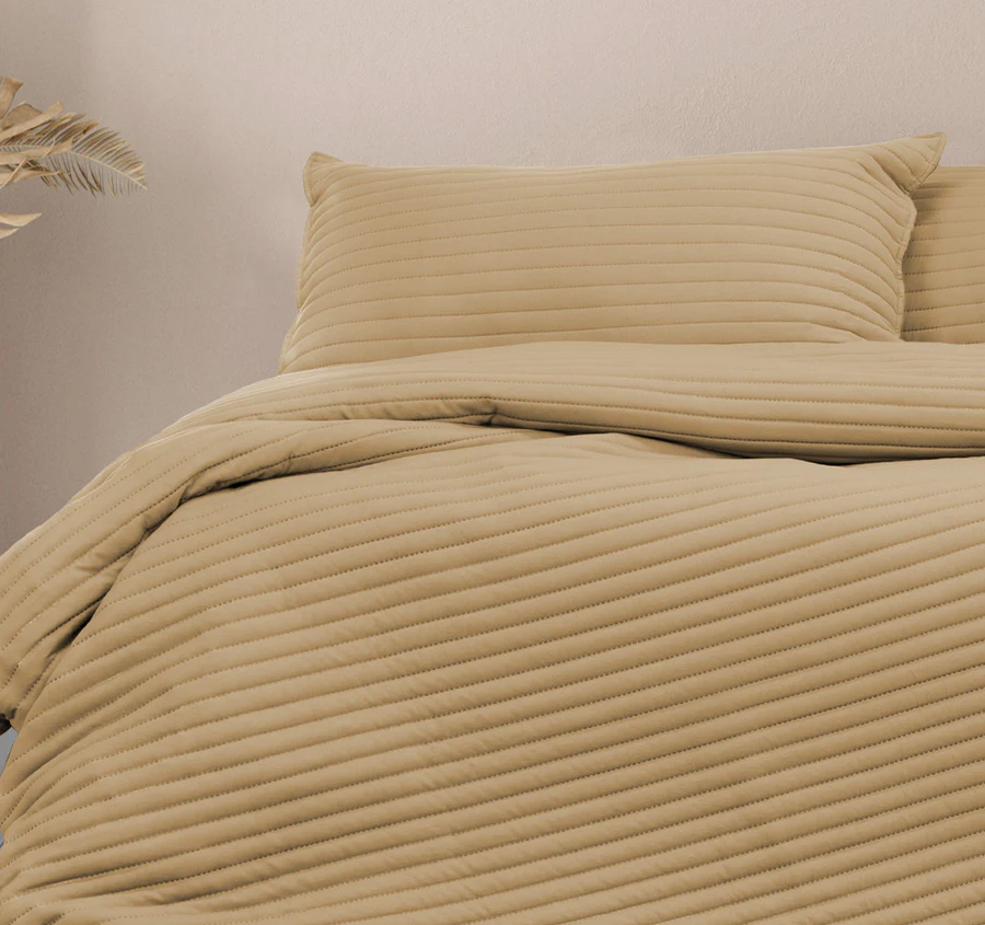 London Quilt Cover Set Range Cinnamon - Image 4