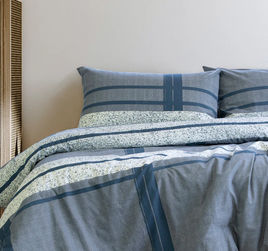 Mateo Quilt Cover Set Range Navy - Image 4