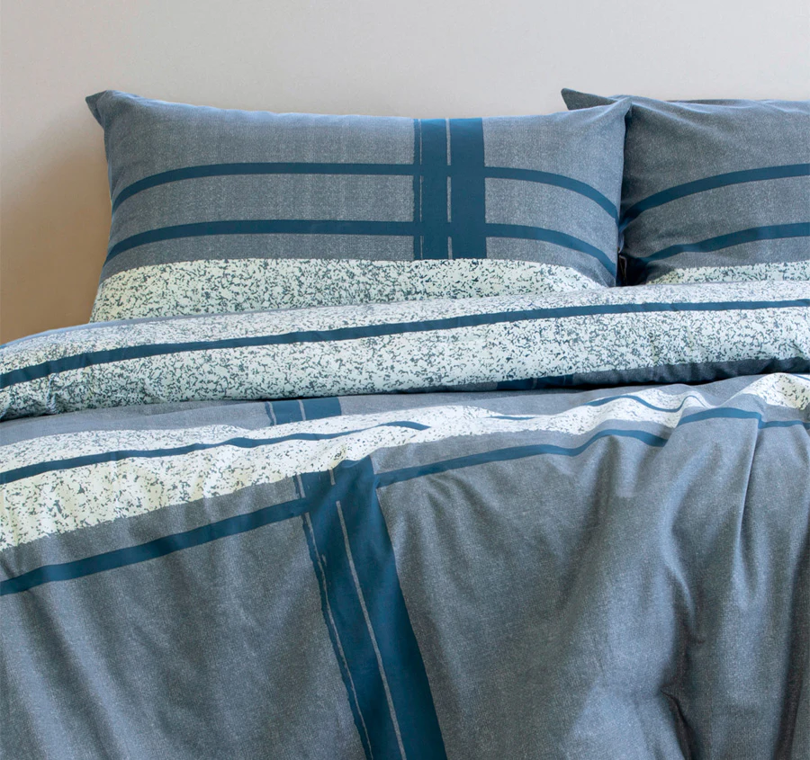Mateo Quilt Cover Set Range Navy - Image 5