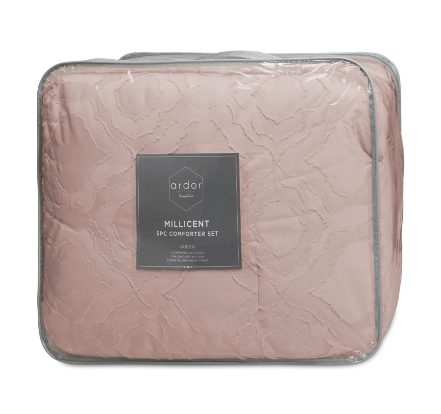 Millicent 5 Piece Comforter Set Range Peach - Image 6