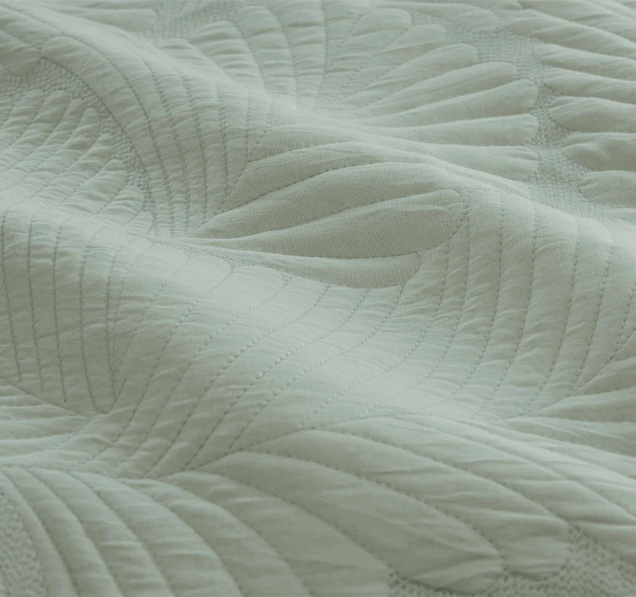 Molly Palm Quilt Cover Set Range Green - Image 2