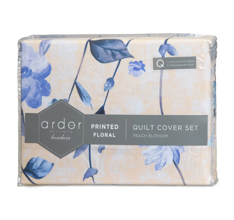 Peach Blossom Quilt Cover Set Range Multi - Image 5
