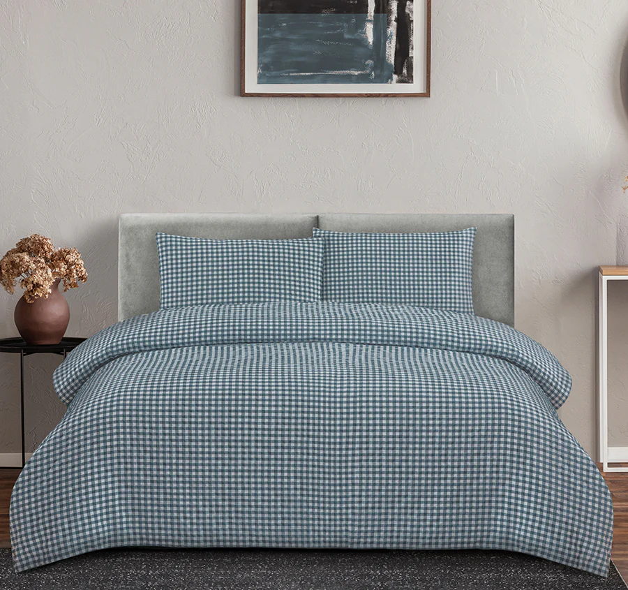 Rowe Quilt Cover Set Range Teal