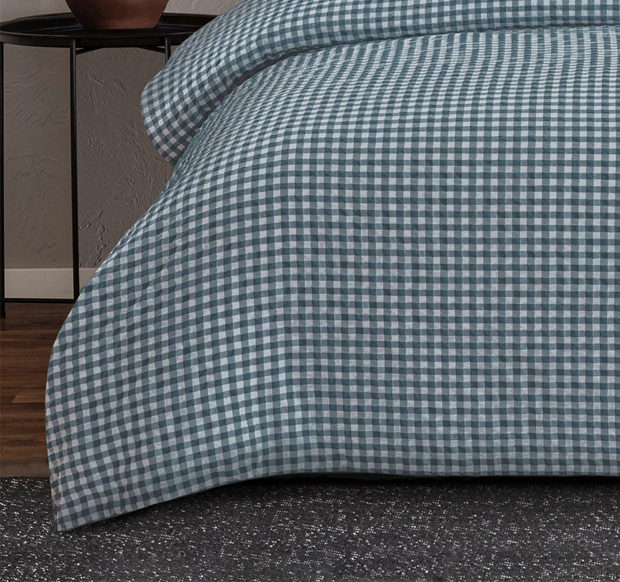 Rowe Quilt Cover Set Range Teal - Image 3