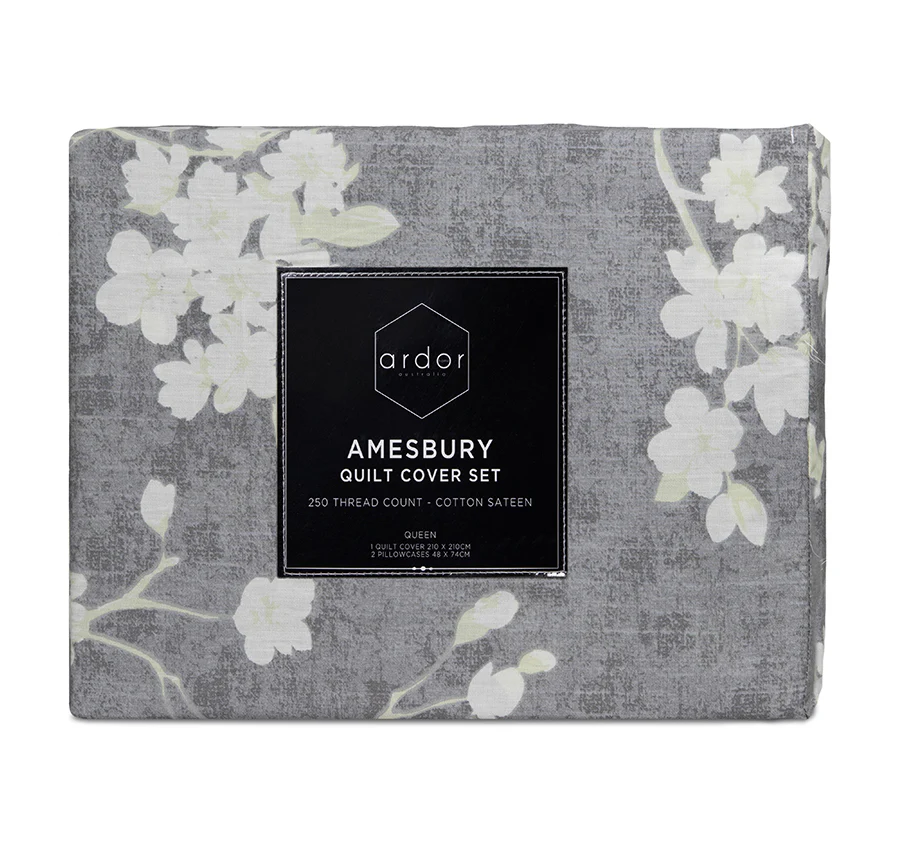 Amesbury Quilt Cover Set Range Natural - Image 5