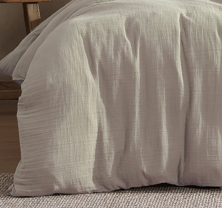 Earth Quilt Cover Set Range Coastal Grey - Image 3