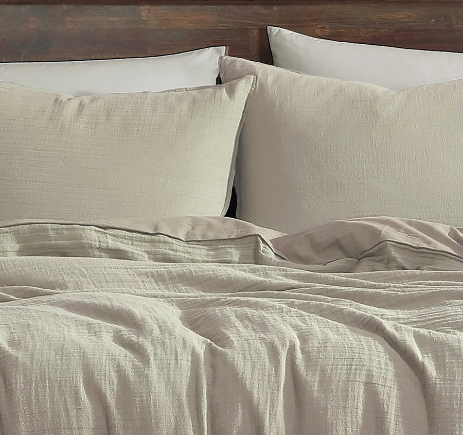 Earth Quilt Cover Set Range Coastal Grey - Image 4