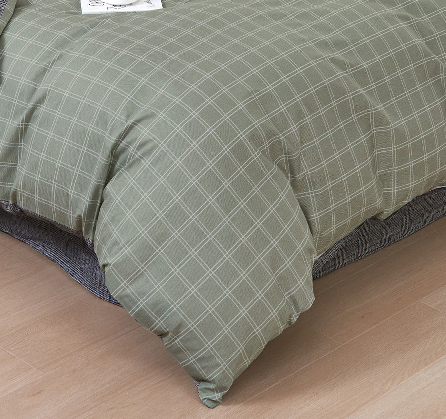 Harlan Quilt Cover Set Range Grey - Image 3