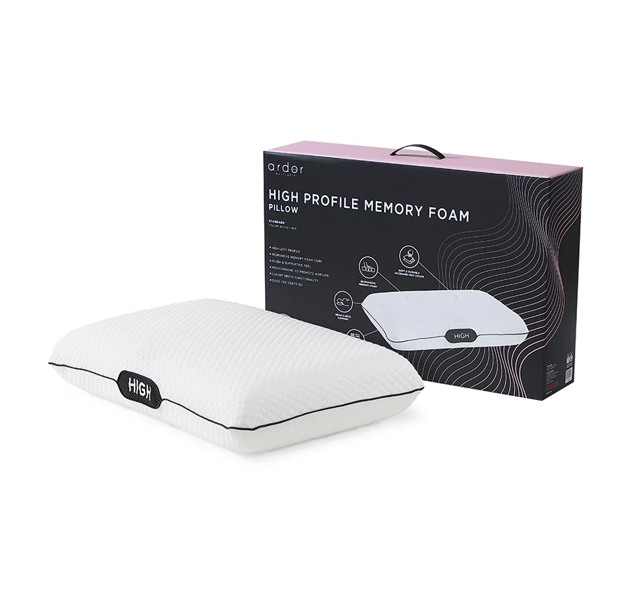 Memory Foam High Profile Standard Pillow
