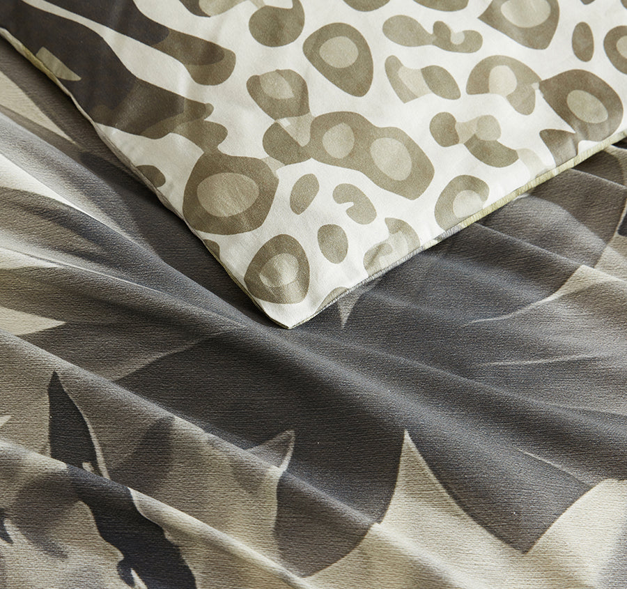 Meridith Quilt Cover Set Range Khaki - Image 2